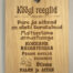 Köögi Reeglid