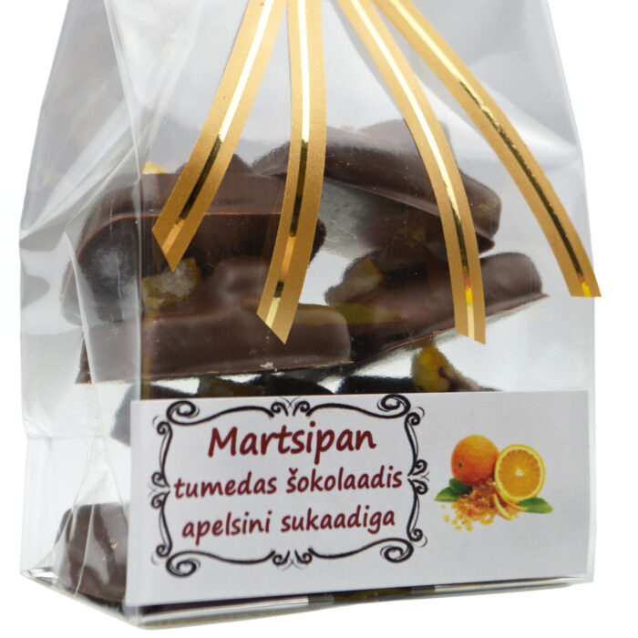 MARTSIPAN ŠOKOLAADIS APELSINISUKAADIGA